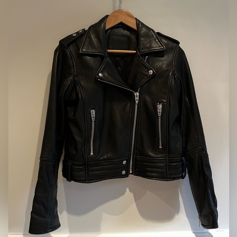 BLANKNYC Vegan Leather Moto Jacket